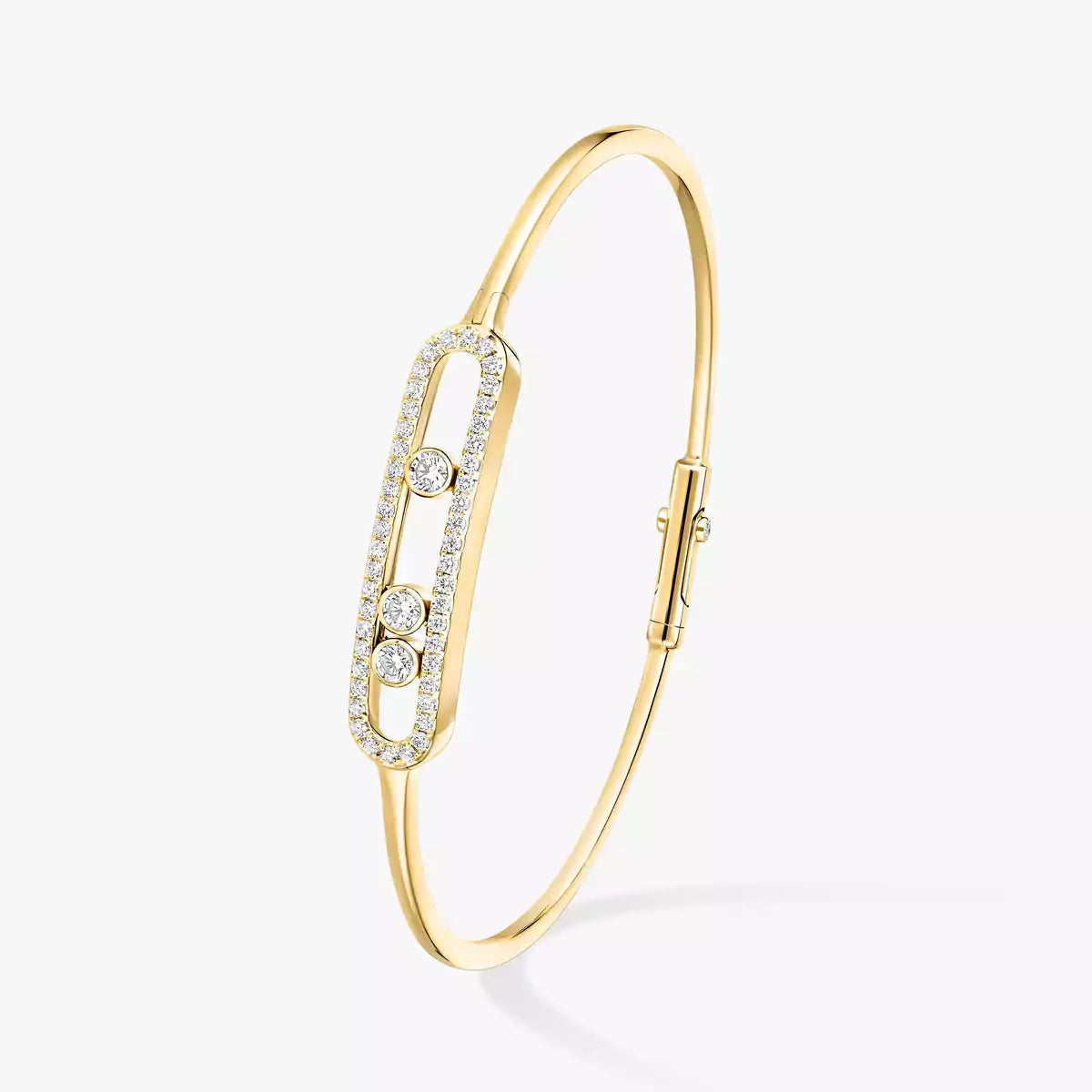 [Lumi Jewels]Move Pav¨¦ Diamond Bangle Bracelet M