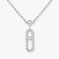 [Lumi Jewels]2 Rows Rose Gold Diamond Pave_ Necklace Move Uno