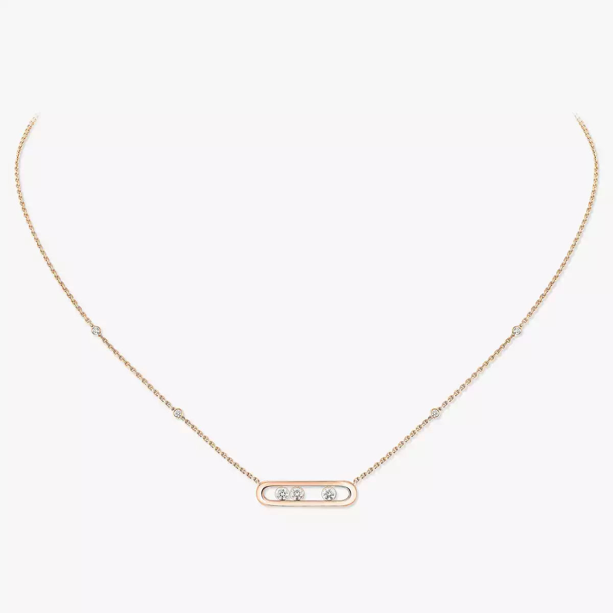 [Lumi] Baby Move Gold Diamond Necklace