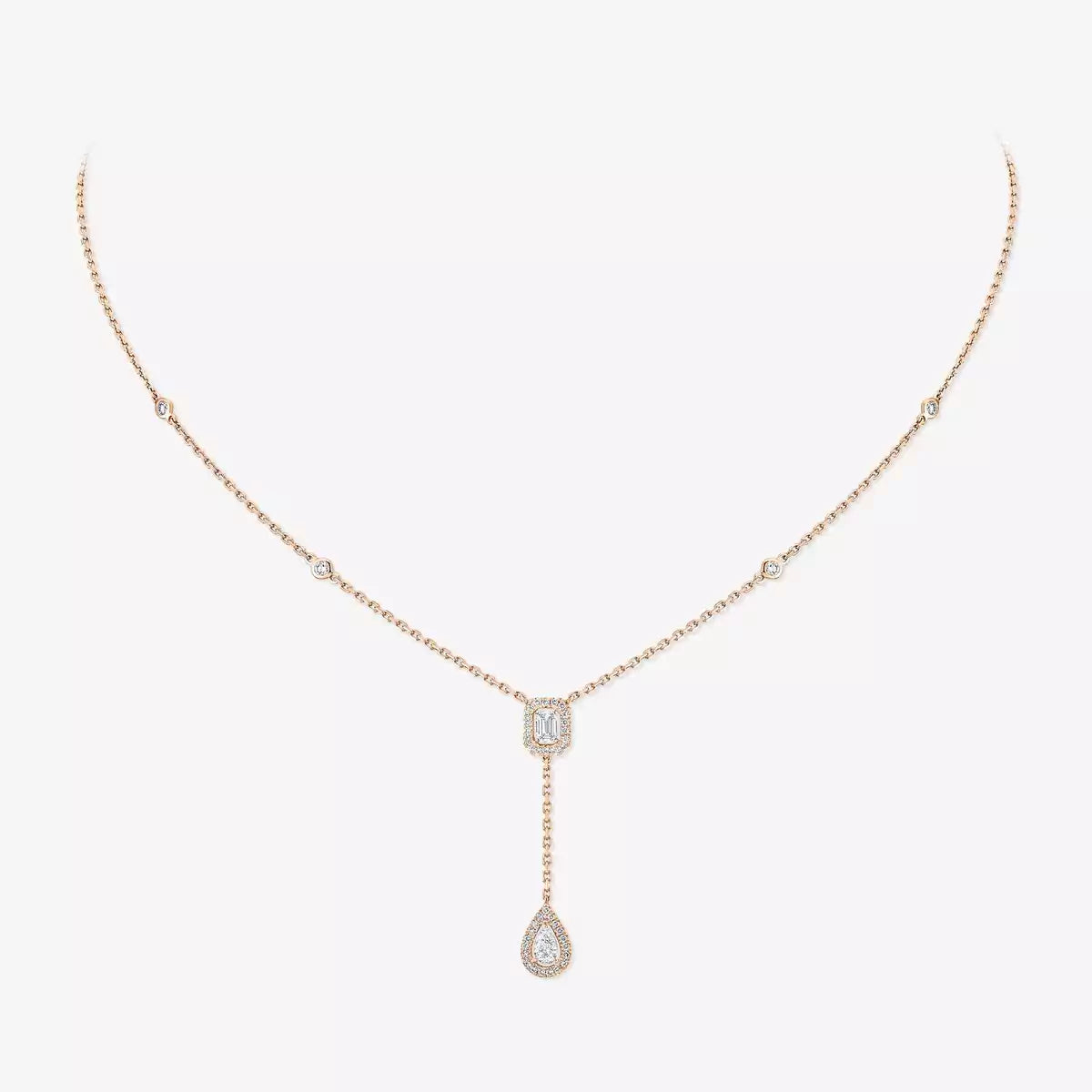 [Lumi Jewels]Gold Diamond Tie Necklace