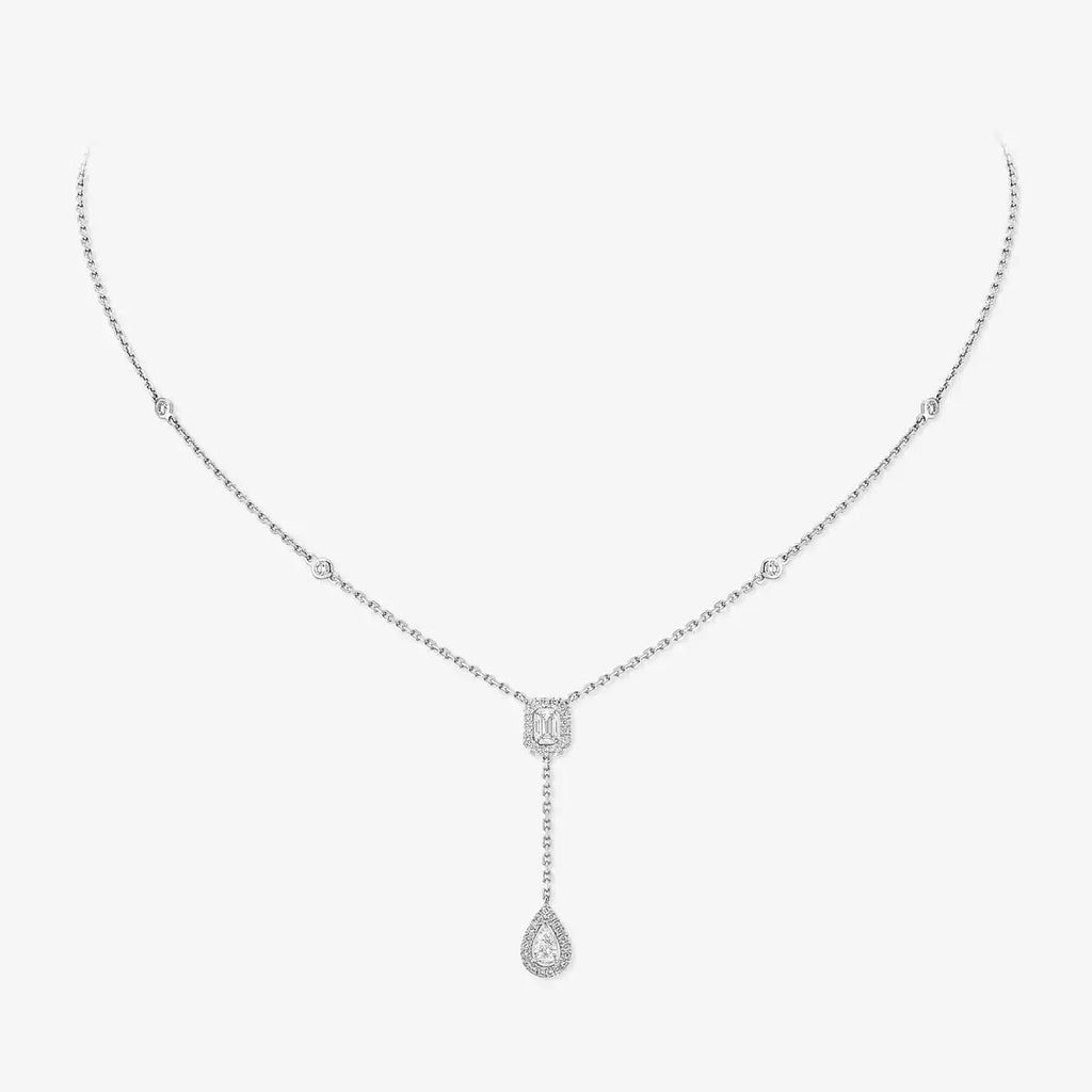 [Lumi Jewels]Gold Diamond Tie Necklace