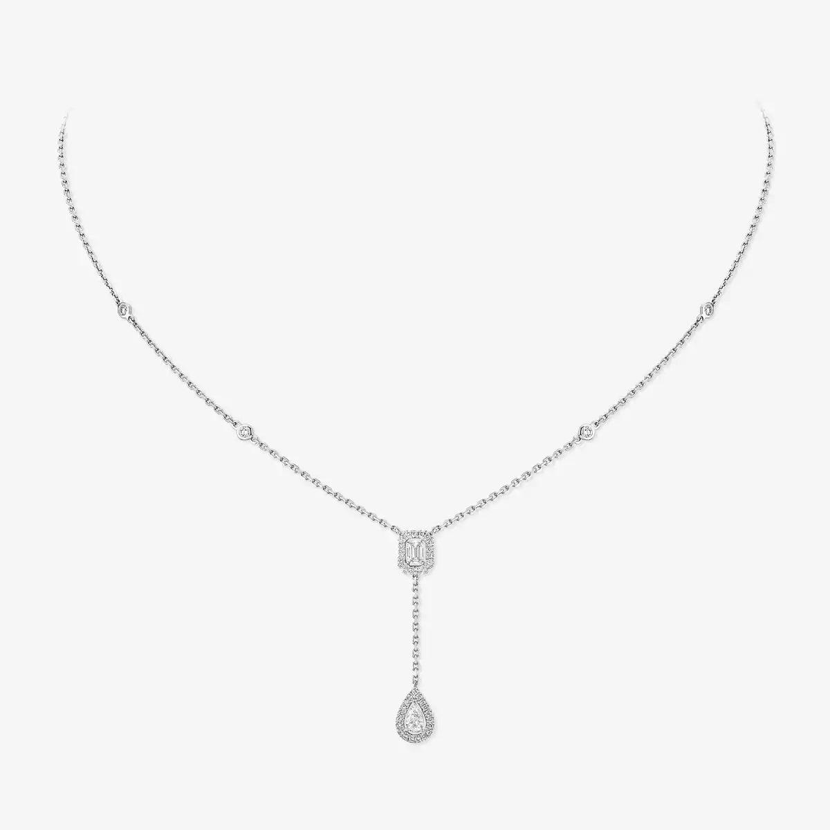 [Lumi Jewels]Gold Diamond Tie Necklace