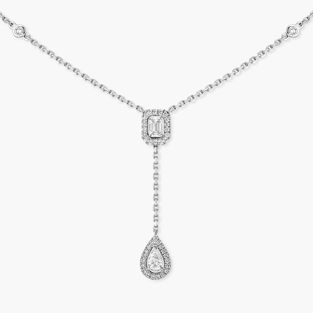 [Lumi Jewels]Gold Diamond Tie Necklace