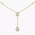 [Lumi]Gold Diamond Tie Necklace