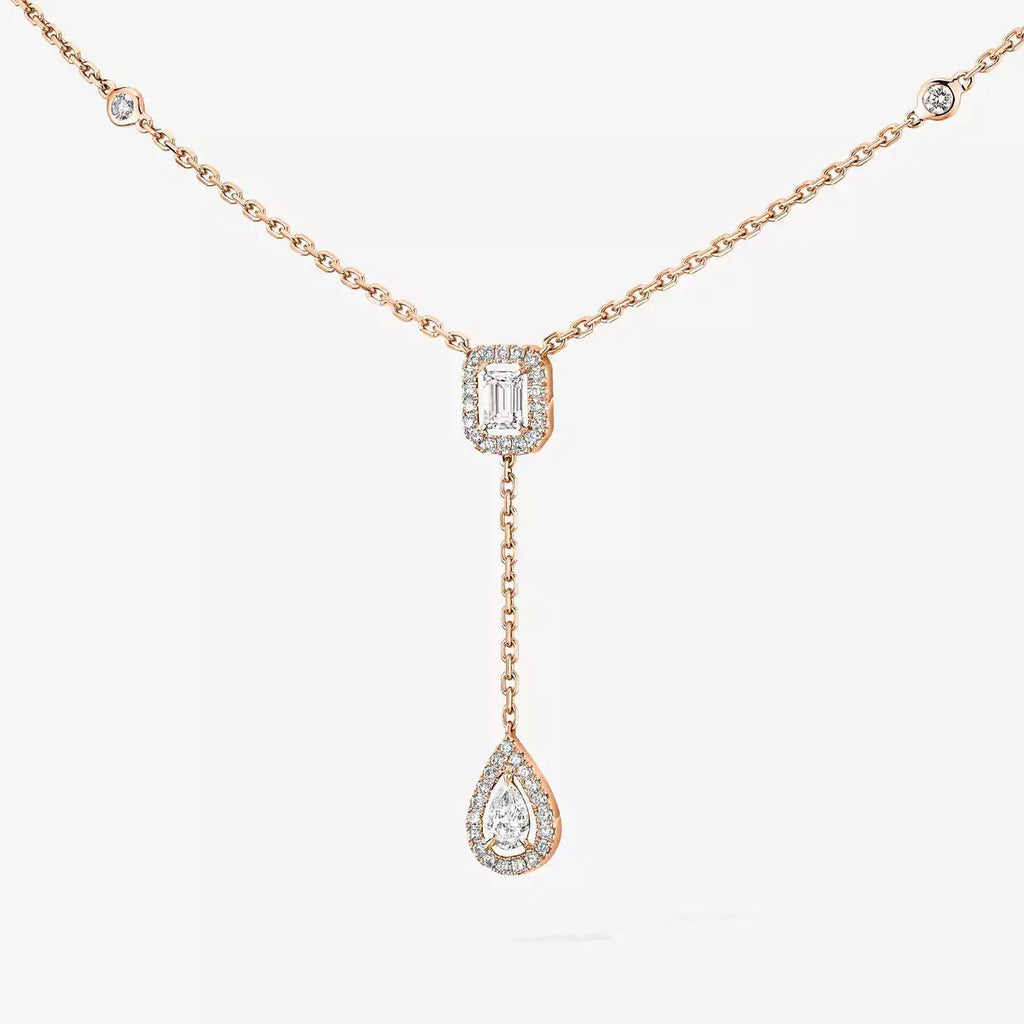 [Lumi Jewels]Gold Diamond Tie Necklace