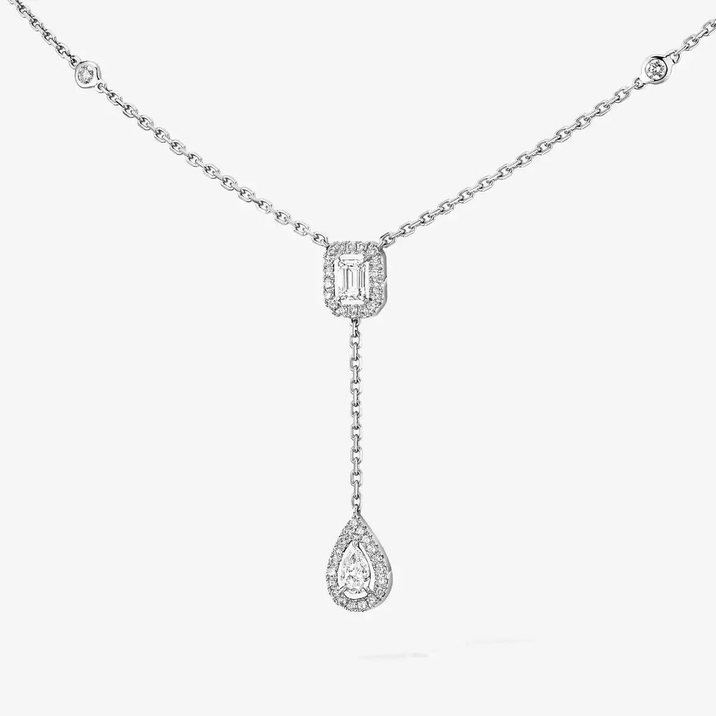 [Lumi Jewels]Gold Diamond Tie Necklace