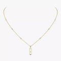[Lumi] Move Uno Gold Diamond Long Necklace