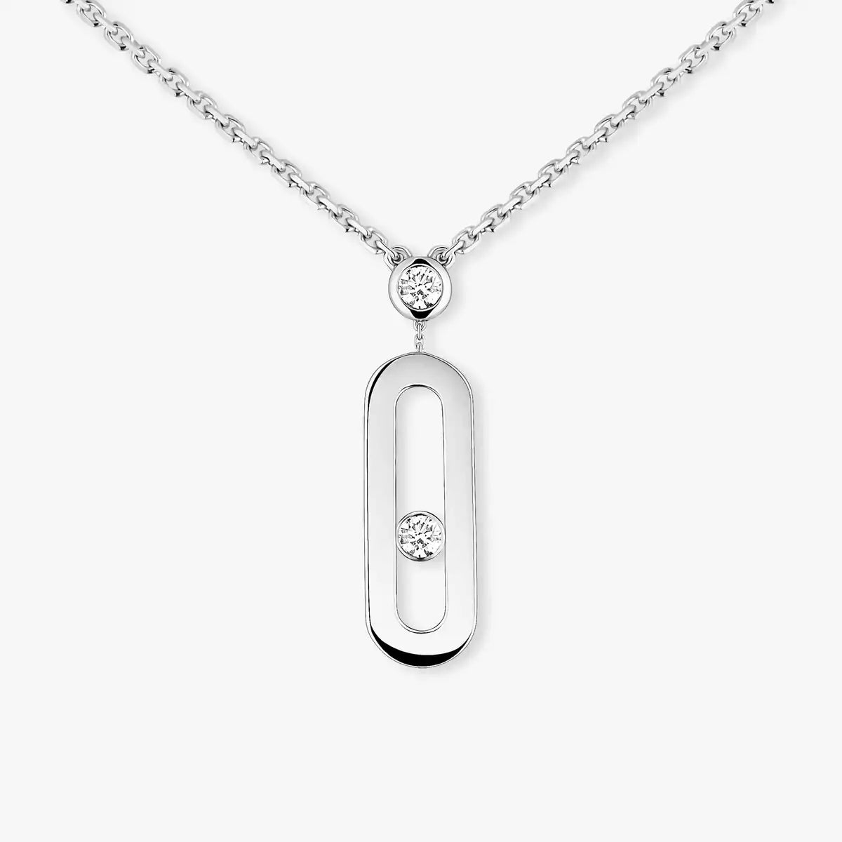 [Lumi] Move Uno Gold Diamond Long Necklace