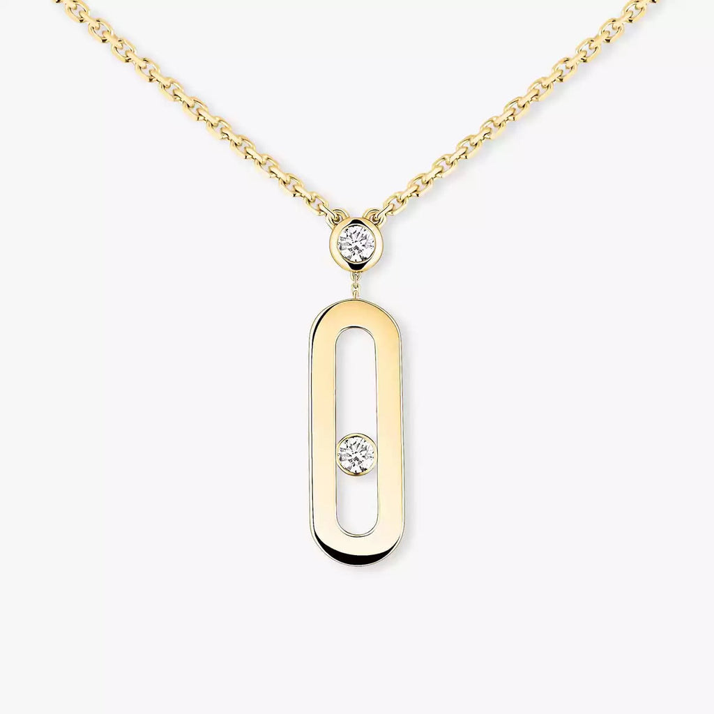 [Lumi Jewels] Move Uno Gold Diamond Long Necklace