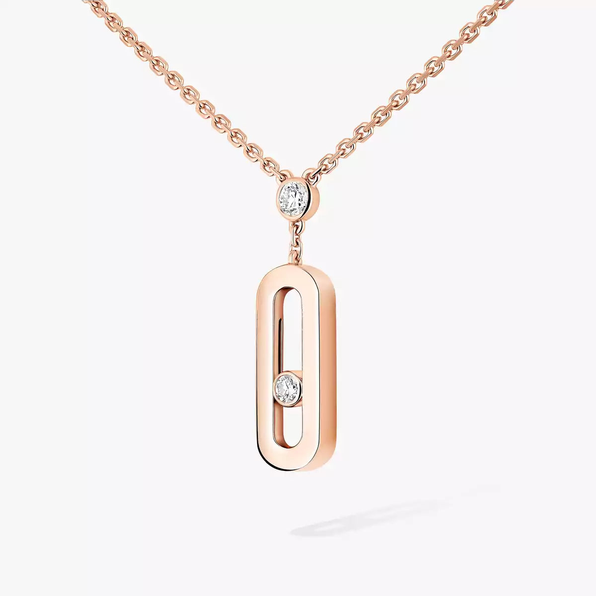 [Lumi] Move Uno Gold Diamond Long Necklace