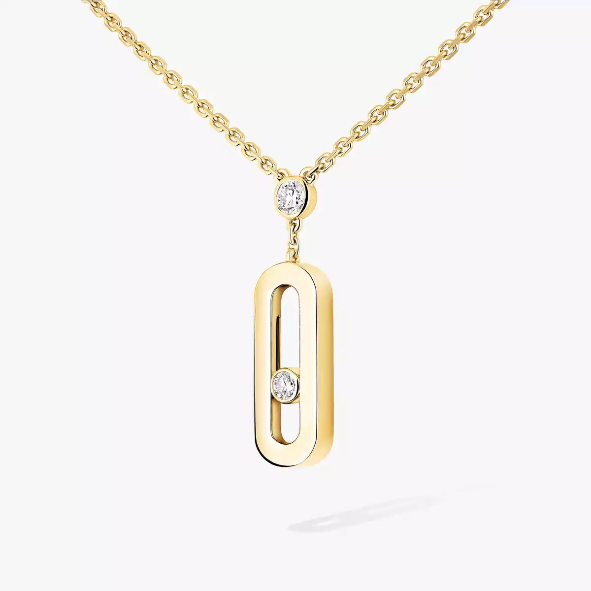 [Lumi] Move Uno Gold Diamond Long Necklace