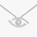 [Lumi Jewels]Pave_ Diamond Necklace Lucky Eye