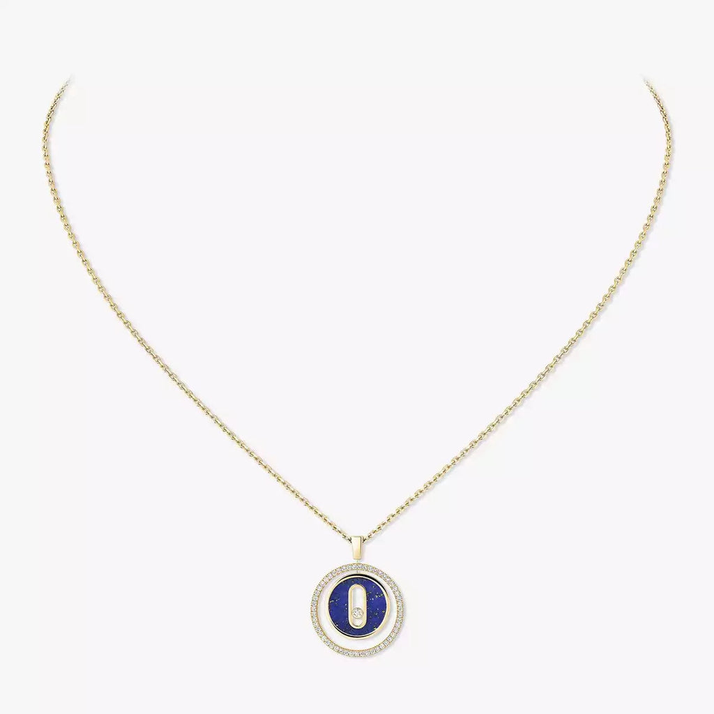 [Lumi]Lucky Move Diamond Necklace in Rose Gold and White Mother-of-Pearl
