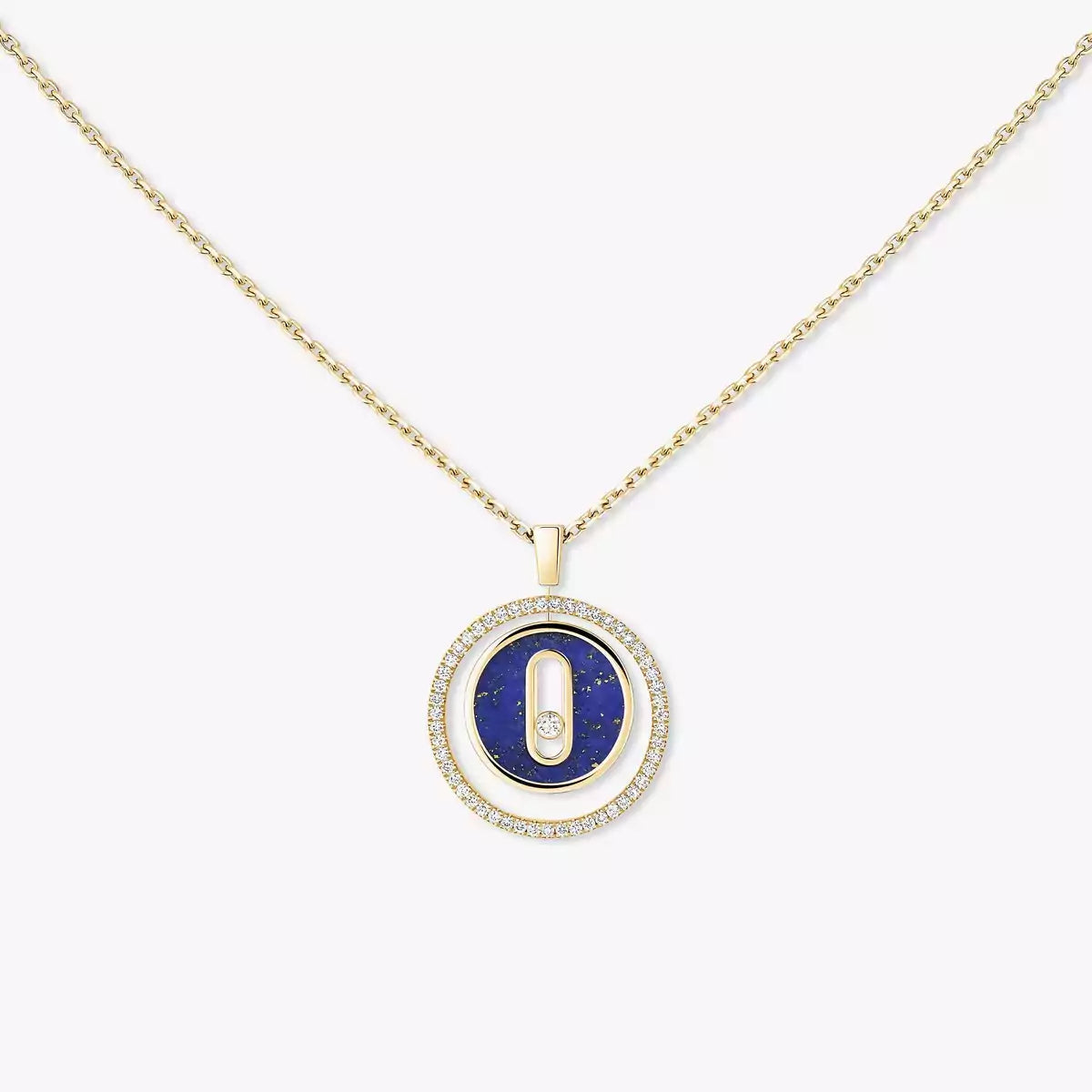 [Lumi]Lucky Move Diamond Necklace in Rose Gold and White Mother-of-Pearl