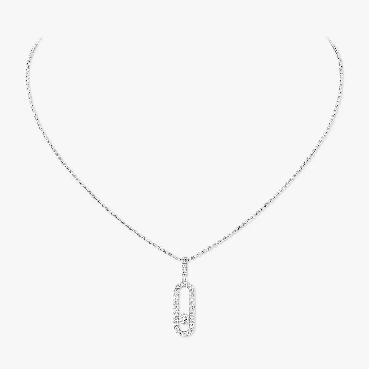 [Lumi Jewels]Move Uno Diamond Necklace in Rose Gold