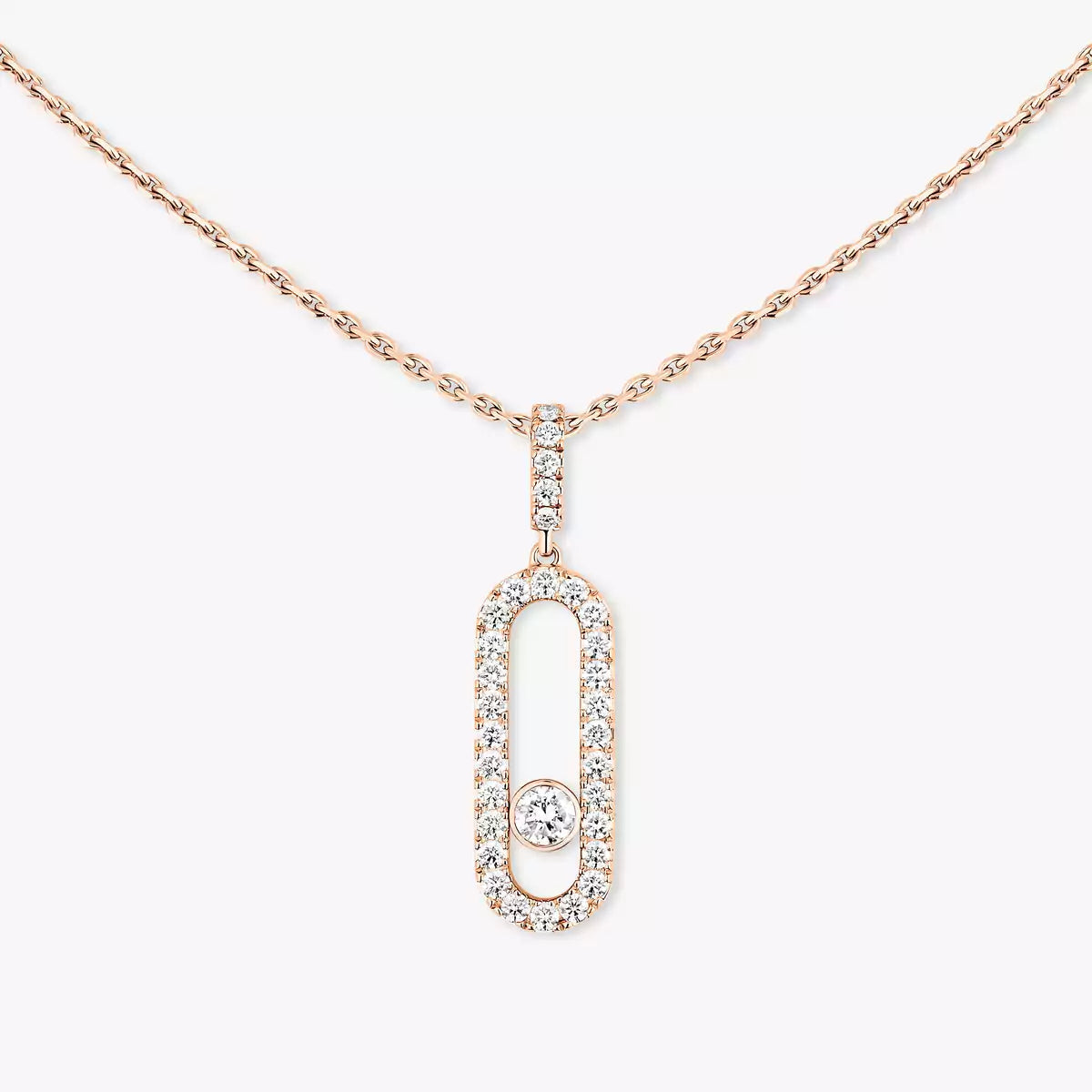 [Lumi Jewels]Move Uno Diamond Necklace in Rose Gold