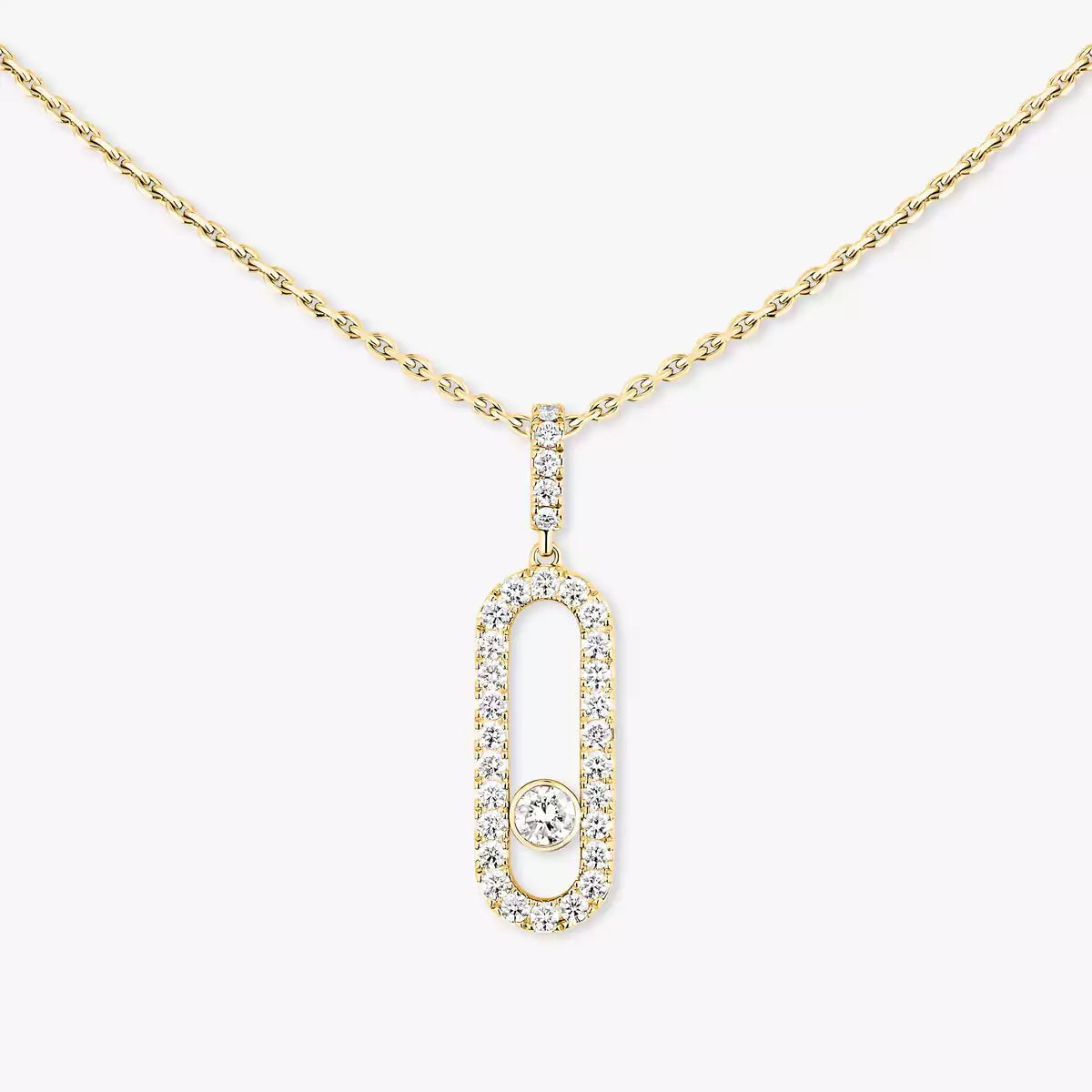 [Lumi Jewels]Move Uno Diamond Necklace in Rose Gold
