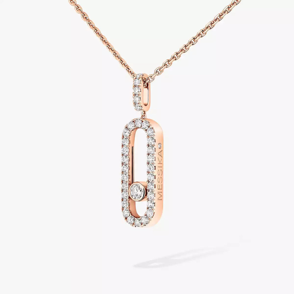 [Lumi Jewels]Move Uno Diamond Necklace in Rose Gold