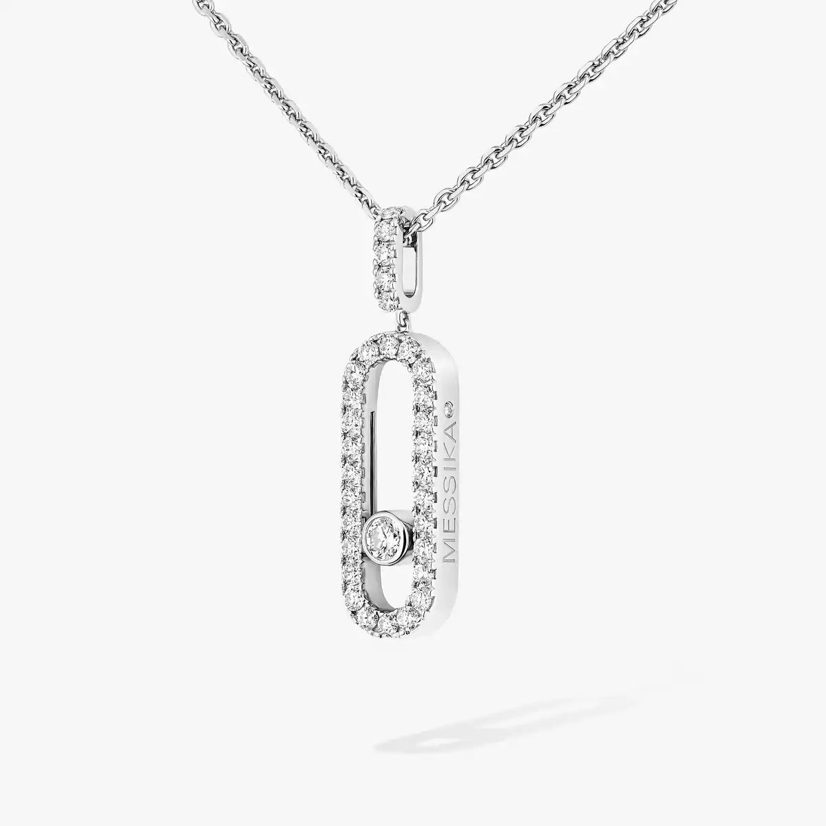 [Lumi]Move Uno Diamond Necklace in Rose Gold