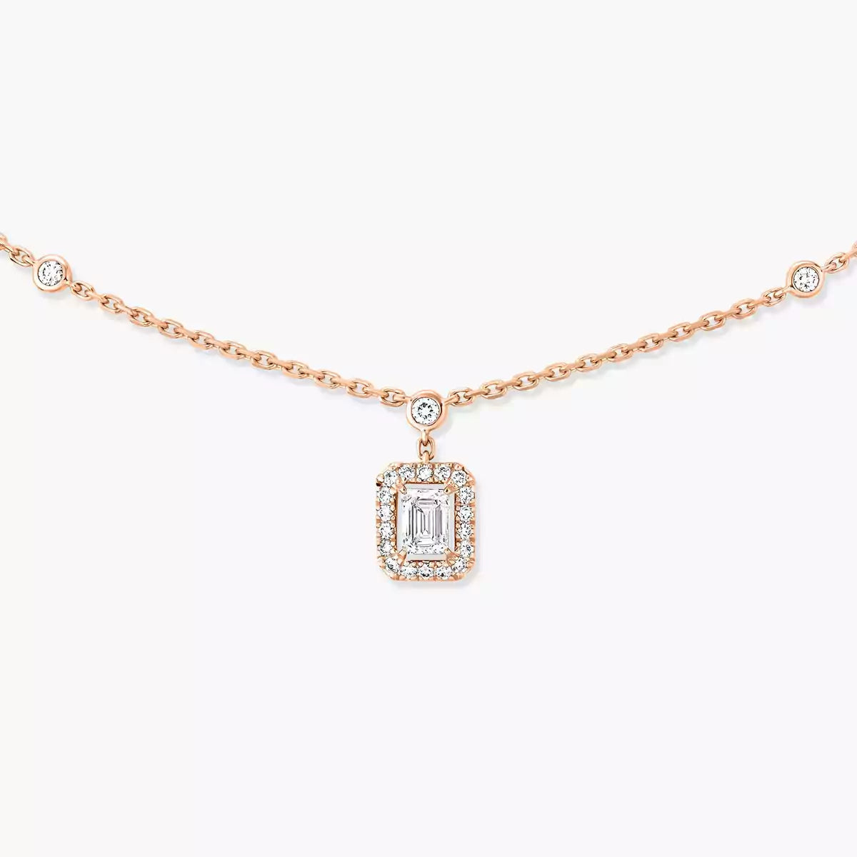 [Lumi Jewels]My Twin Diamond Necklace in Silver