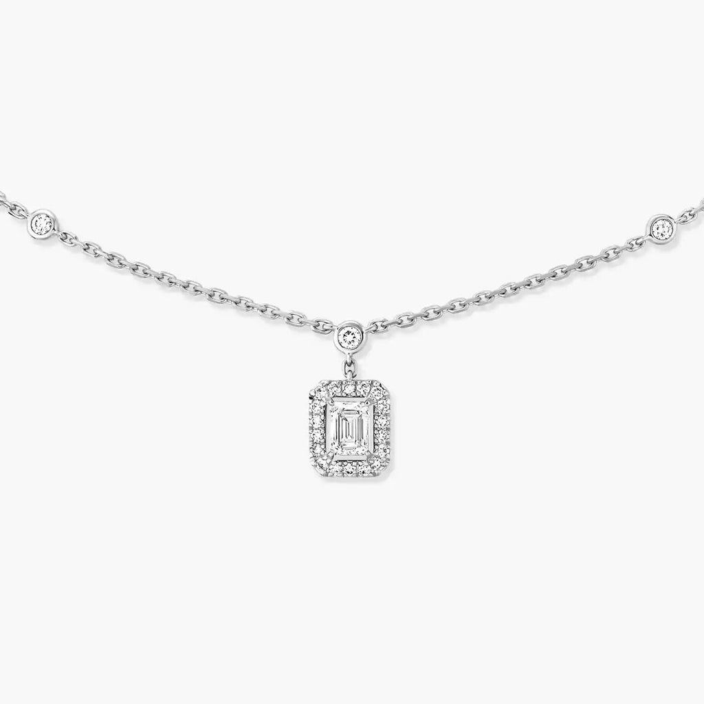 [Lumi Jewels]My Twin Diamond Necklace in Silver