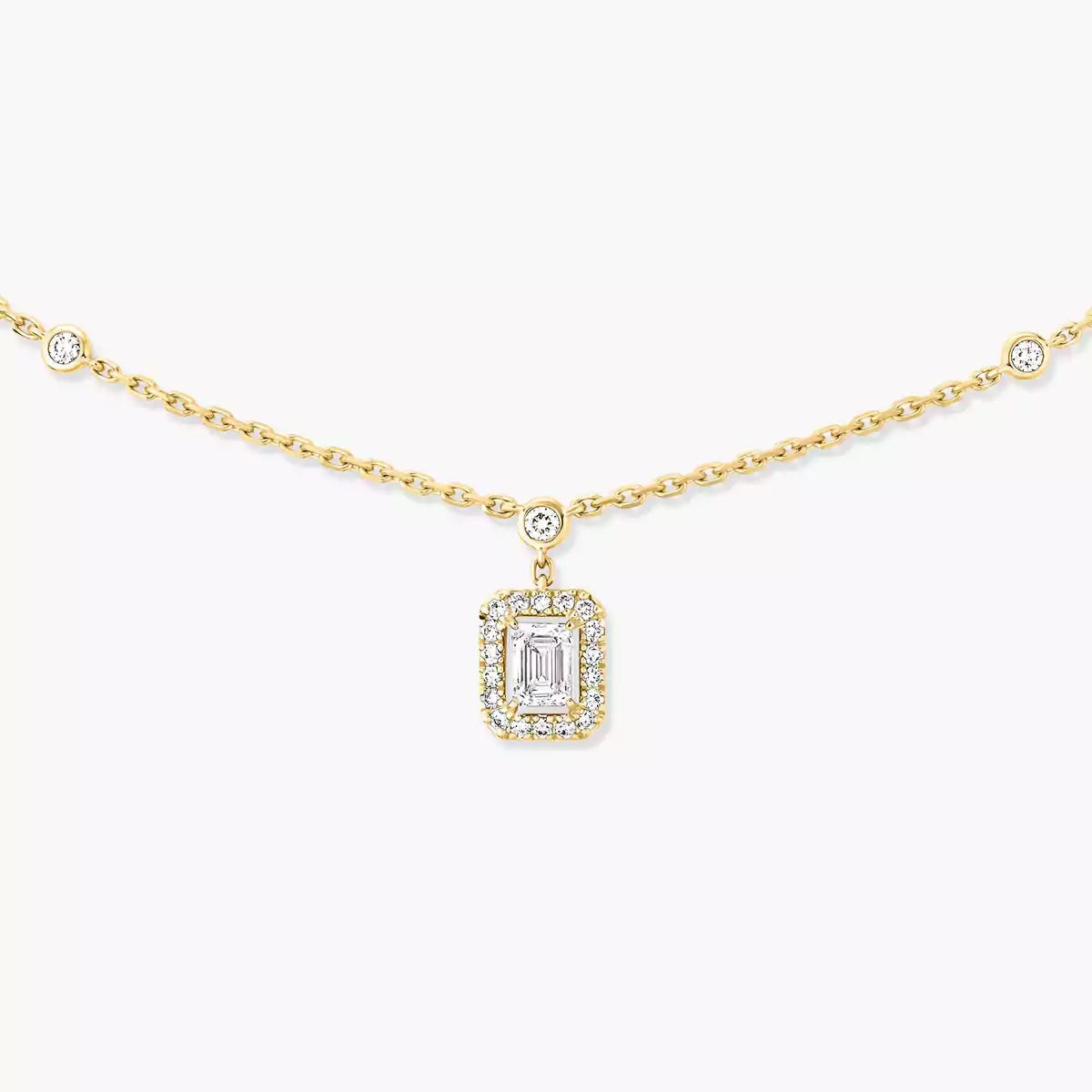 [Lumi Jewels]My Twin Diamond Necklace in Silver
