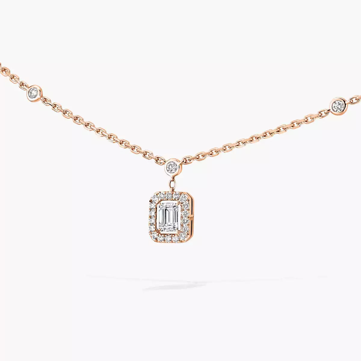 [Lumi Jewels]My Twin Diamond Necklace in Silver
