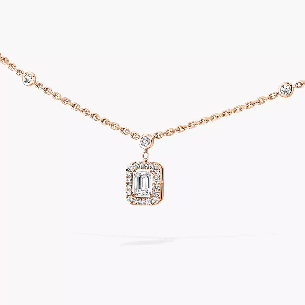 [Lumi]My Twin Diamond Necklace in Silver