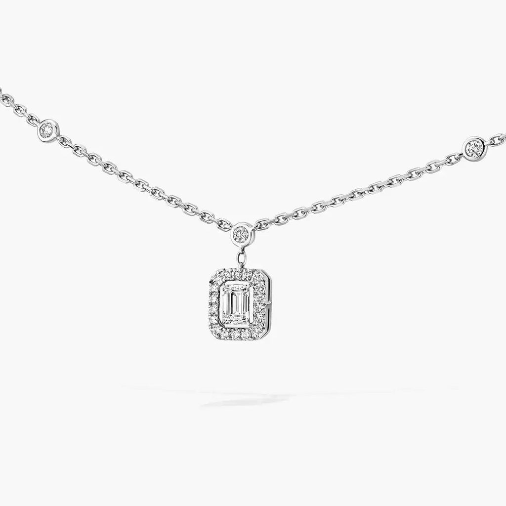 [Lumi Jewels]My Twin Diamond Necklace in Silver