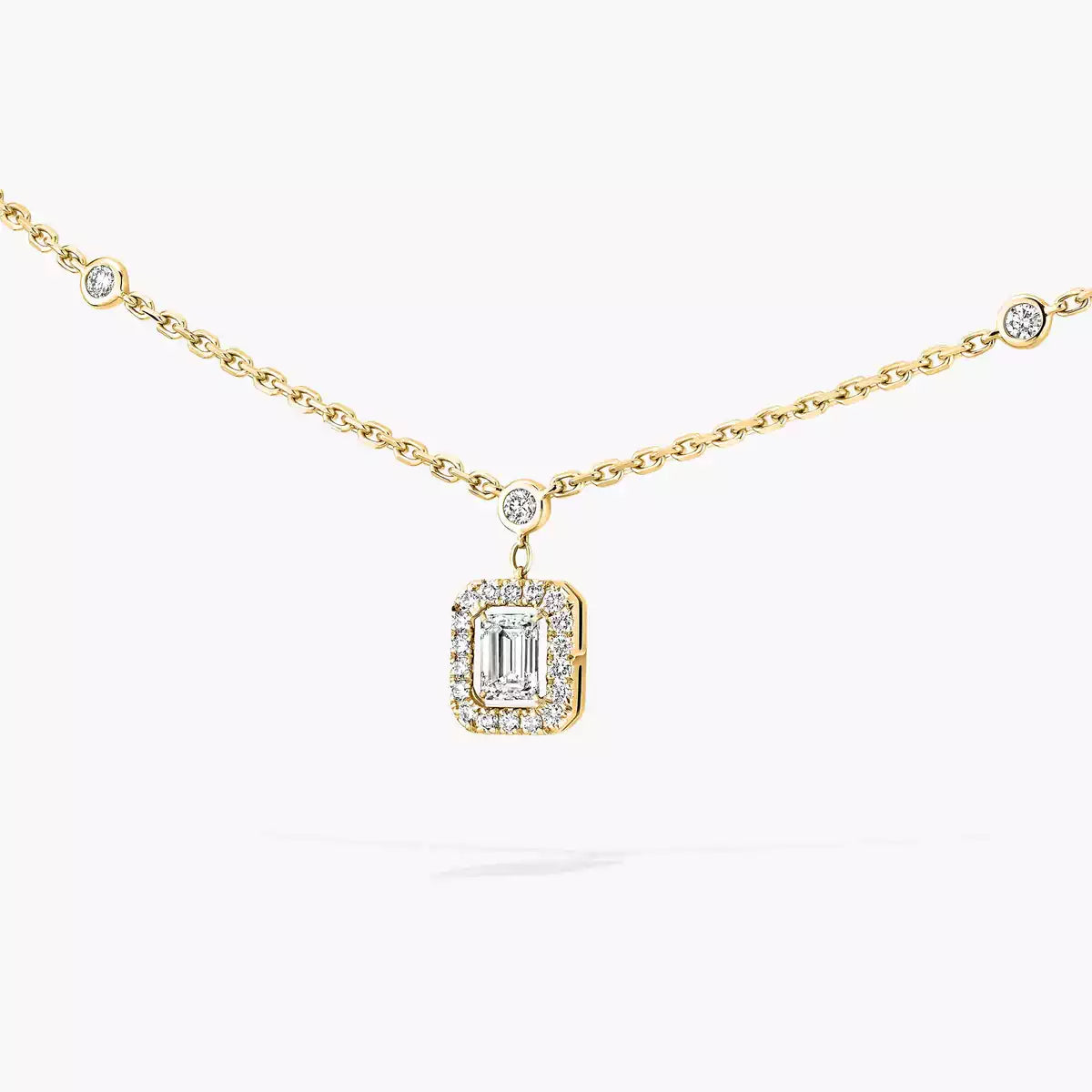 [Lumi Jewels]My Twin Diamond Necklace in Silver