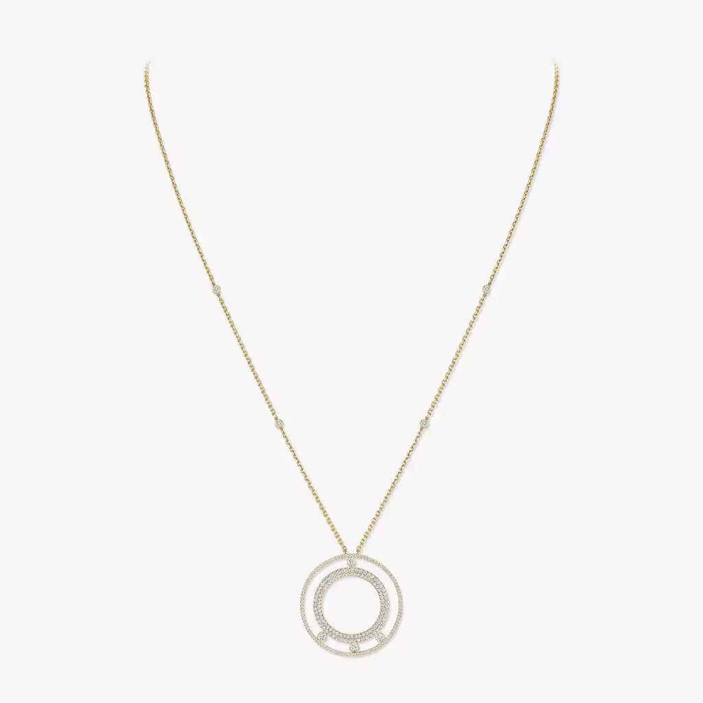 [Lumi Jewels]Move Romane Long Pave_-Set Diamond Necklace