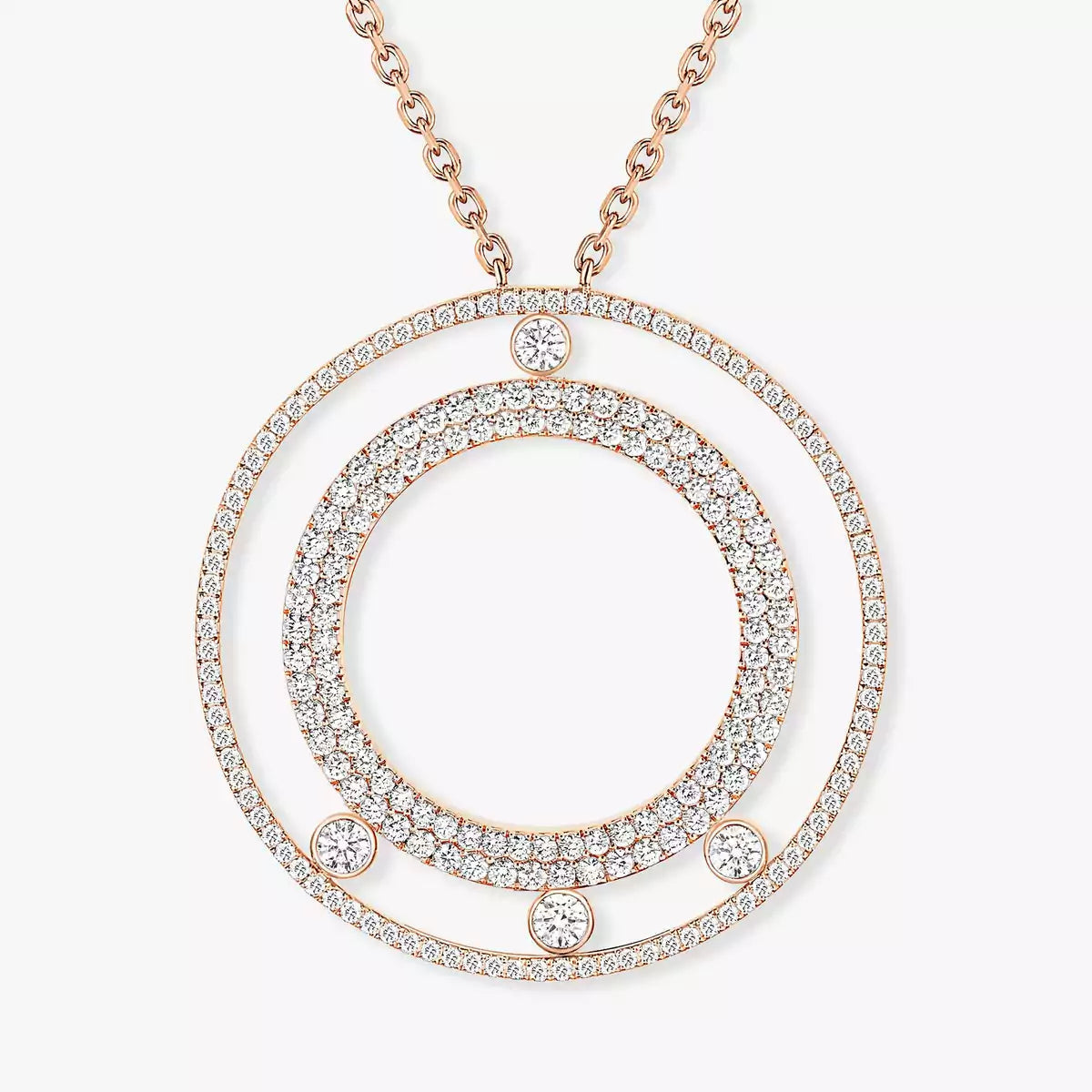 [Lumi Jewels]Move Romane Long Pave_-Set Diamond Necklace