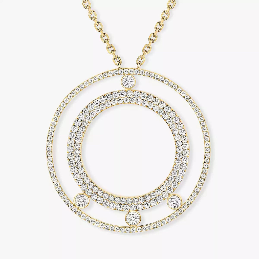 [Lumi Jewels]Move Romane Long Pave_-Set Diamond Necklace