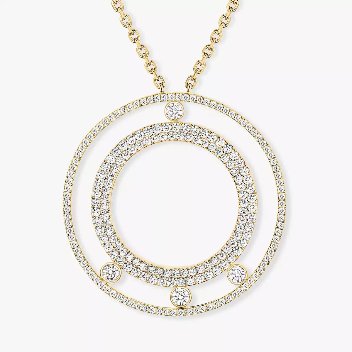 [Lumi Jewels]Move Romane Long Pave_-Set Diamond Necklace