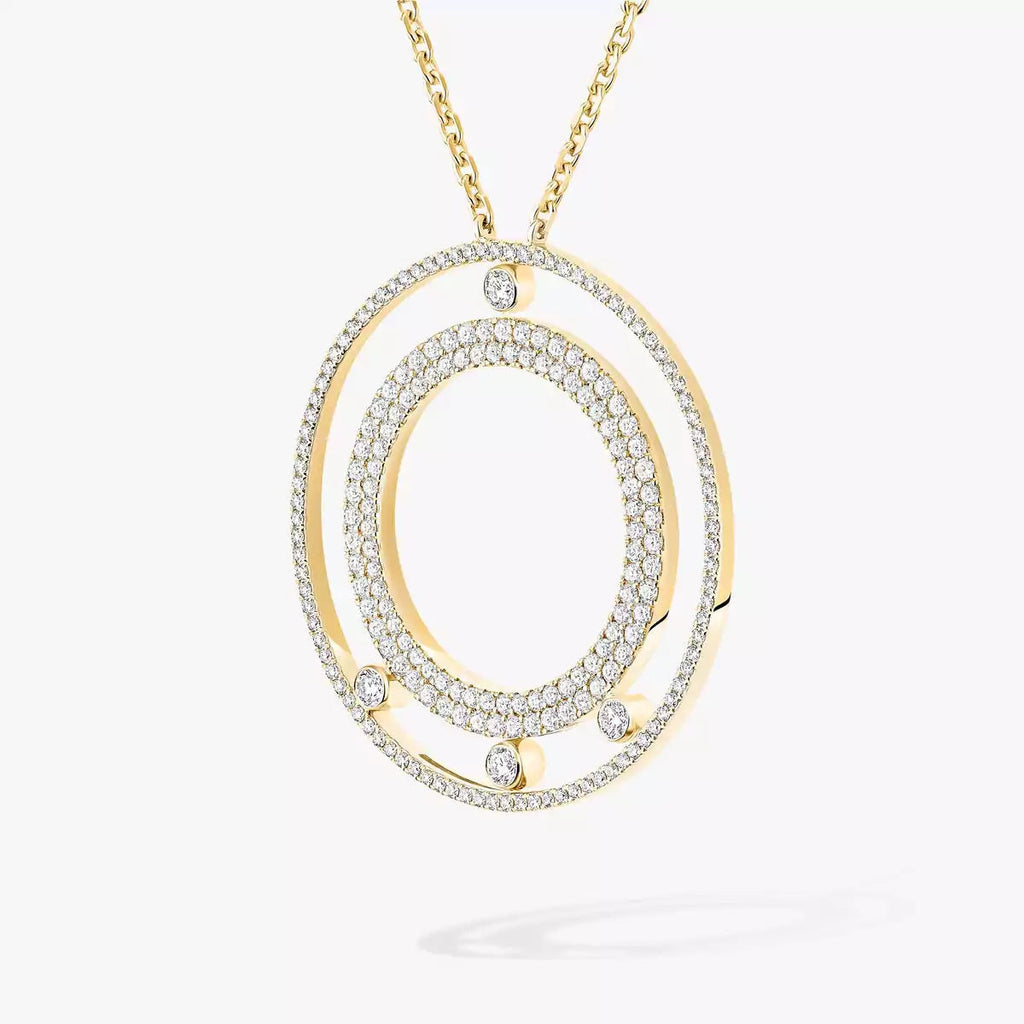 [Lumi Jewels]Move Romane Long Pave_-Set Diamond Necklace
