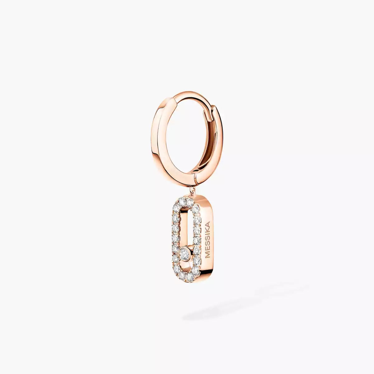 [Lumi Jewels]Move Uno Single Diamond Hoop Earring