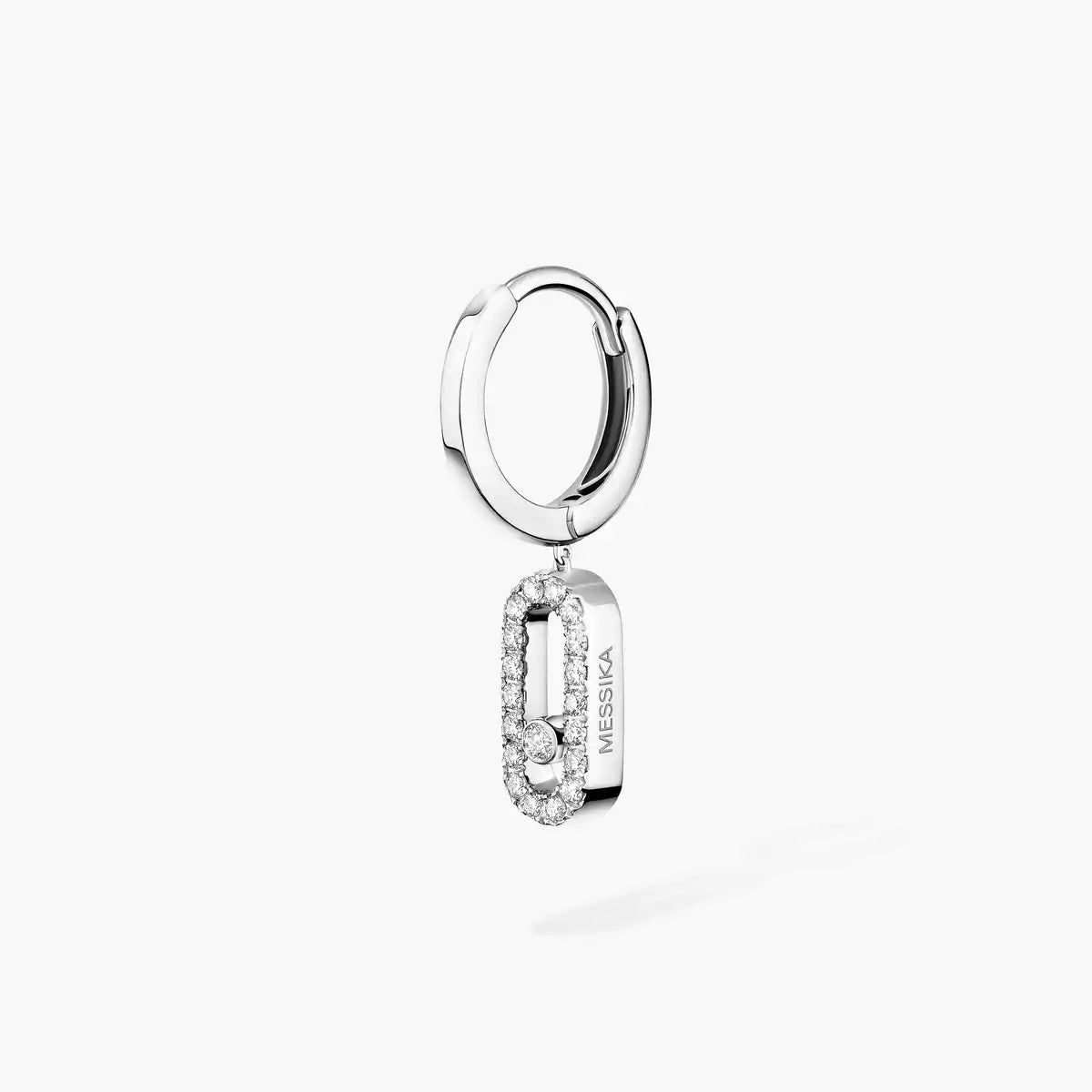 [Lumi Jewels]Move Uno Single Diamond Hoop Earring