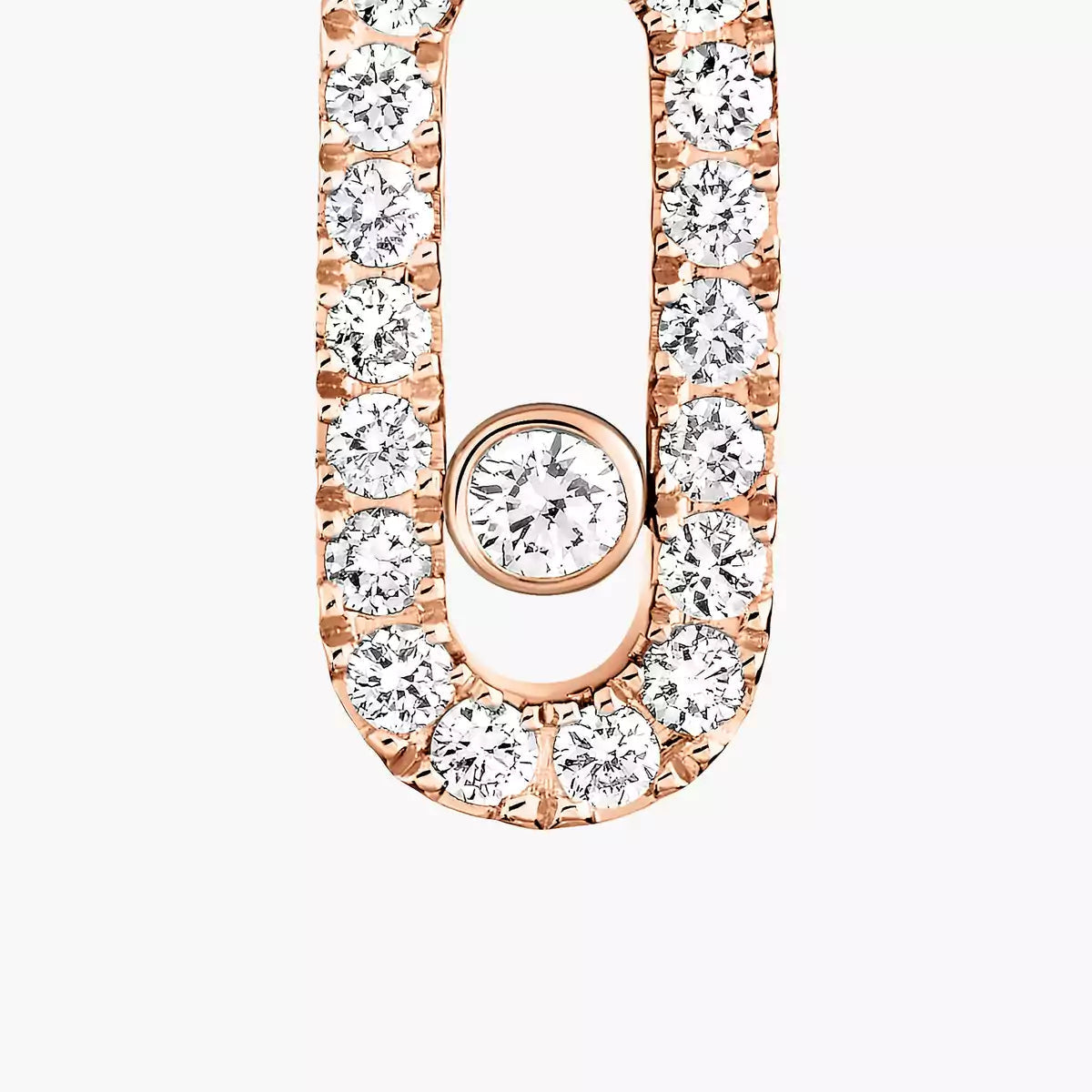 [Lumi Jewels]Move Uno Single Diamond Hoop Earring