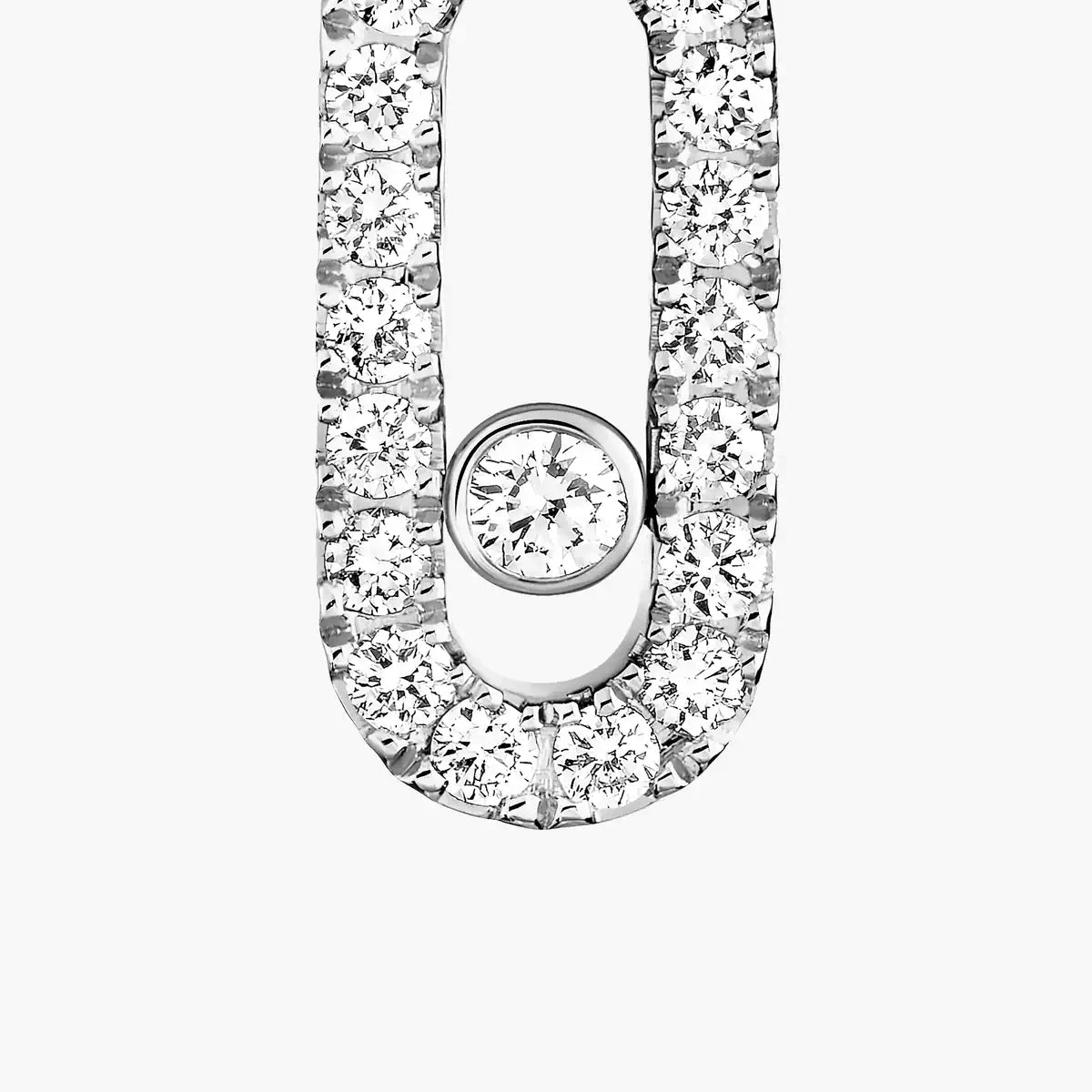 [Lumi Jewels]Move Uno Single Diamond Hoop Earring