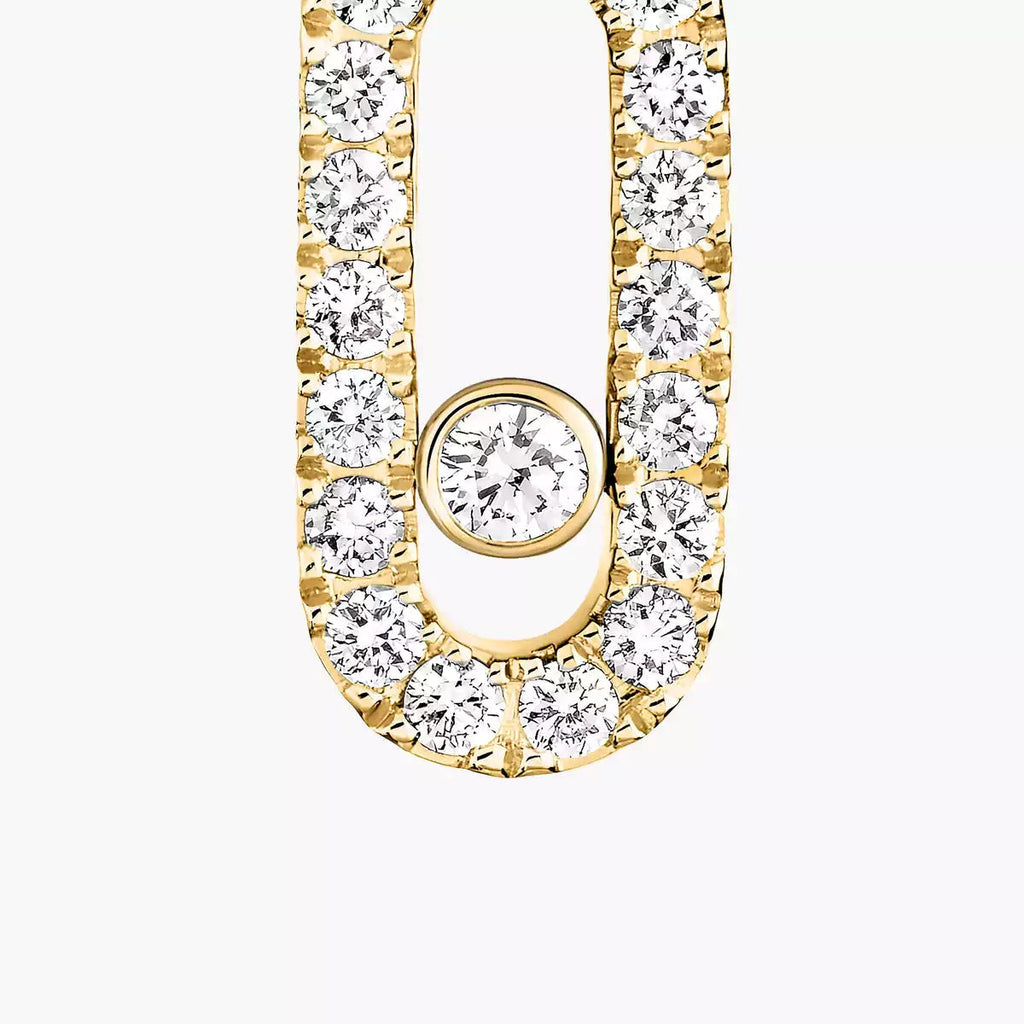 [Lumi Jewels]Move Uno Single Diamond Hoop Earring