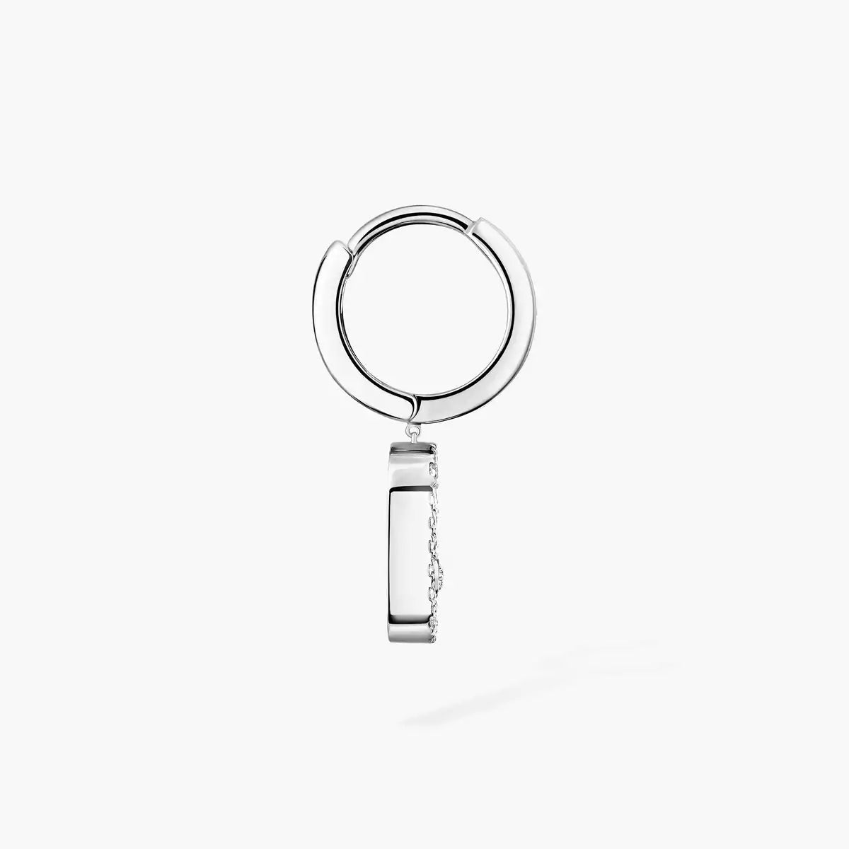 [Lumi Jewels]Move Uno Single Diamond Hoop Earring