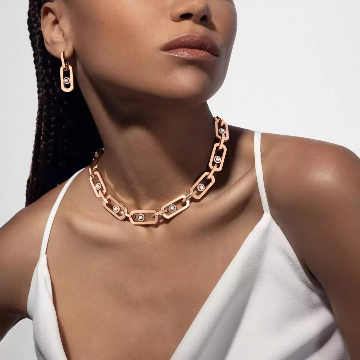 [Lumi Jewels] So Move XL Diamond Hoop Earring