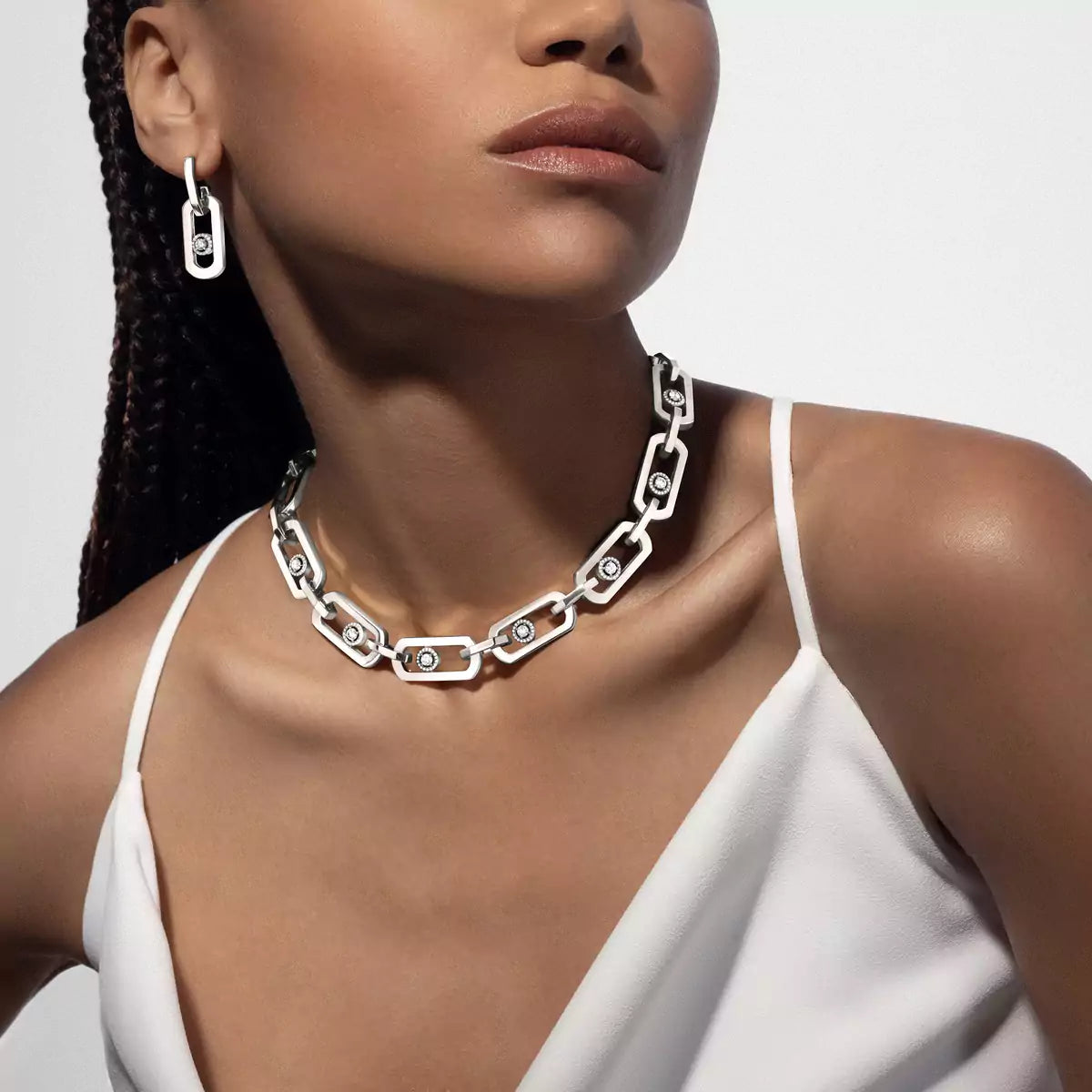 [Lumi Jewels] So Move XL Diamond Hoop Earring