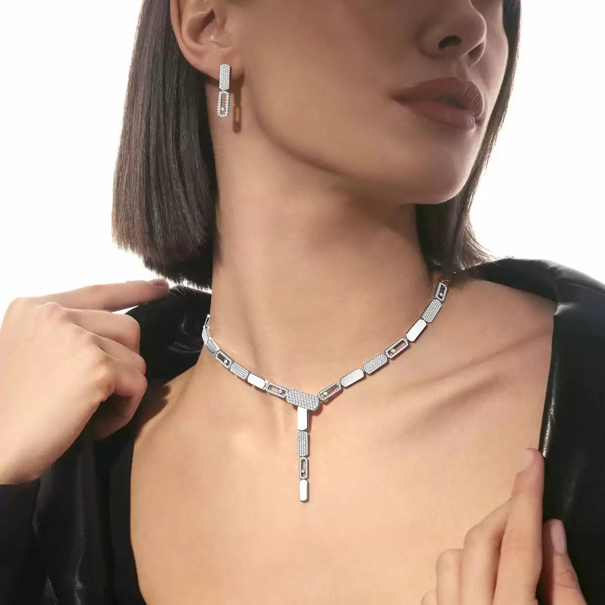[Lumi Jewels]Imperial Move SM Diamond Earrings