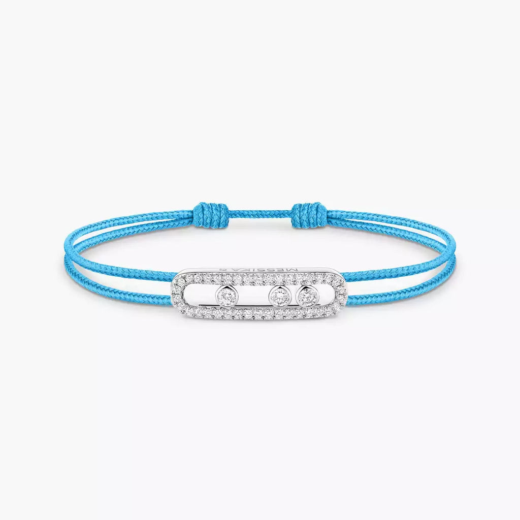 [Lumi Jewels]Messika Care(s) pink cord pav¨¦ bracelet