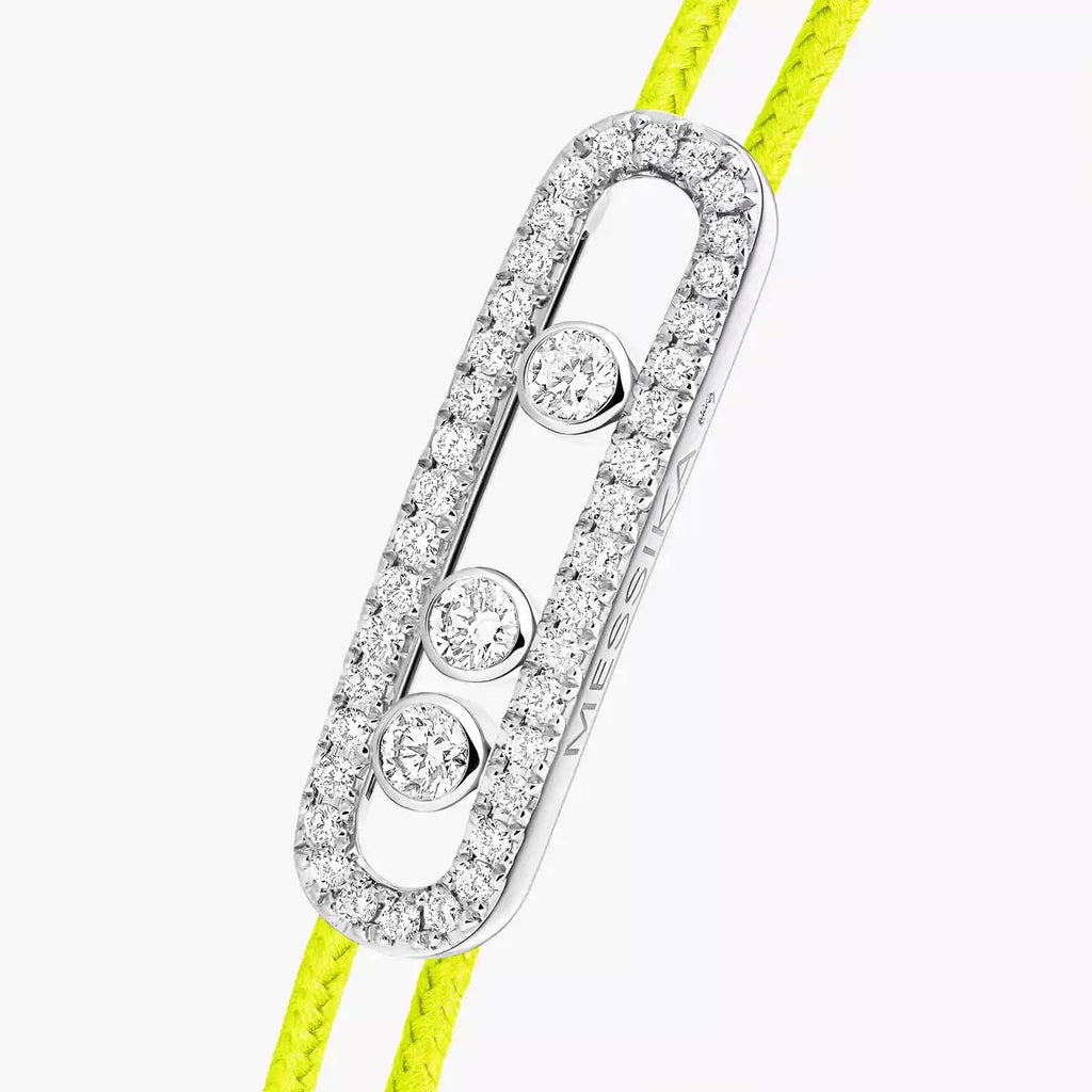 [Lumi Jewels]Messika Care(s) pink cord pav¨¦ bracelet