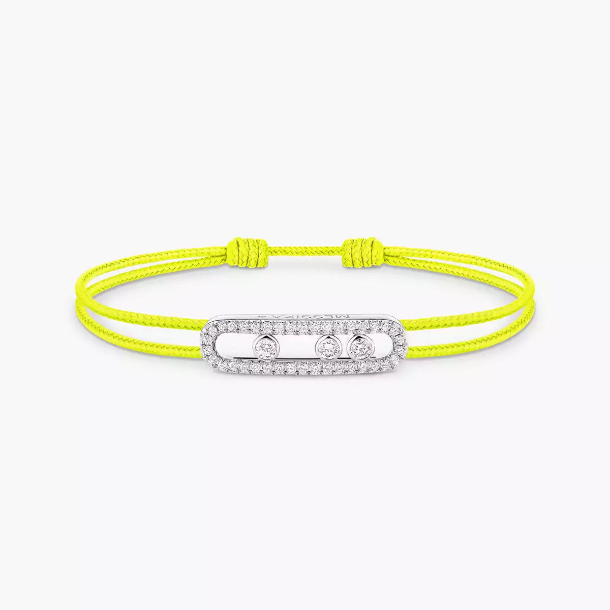 [Lumi]Messika Care(s) pink cord pav茅 bracelet