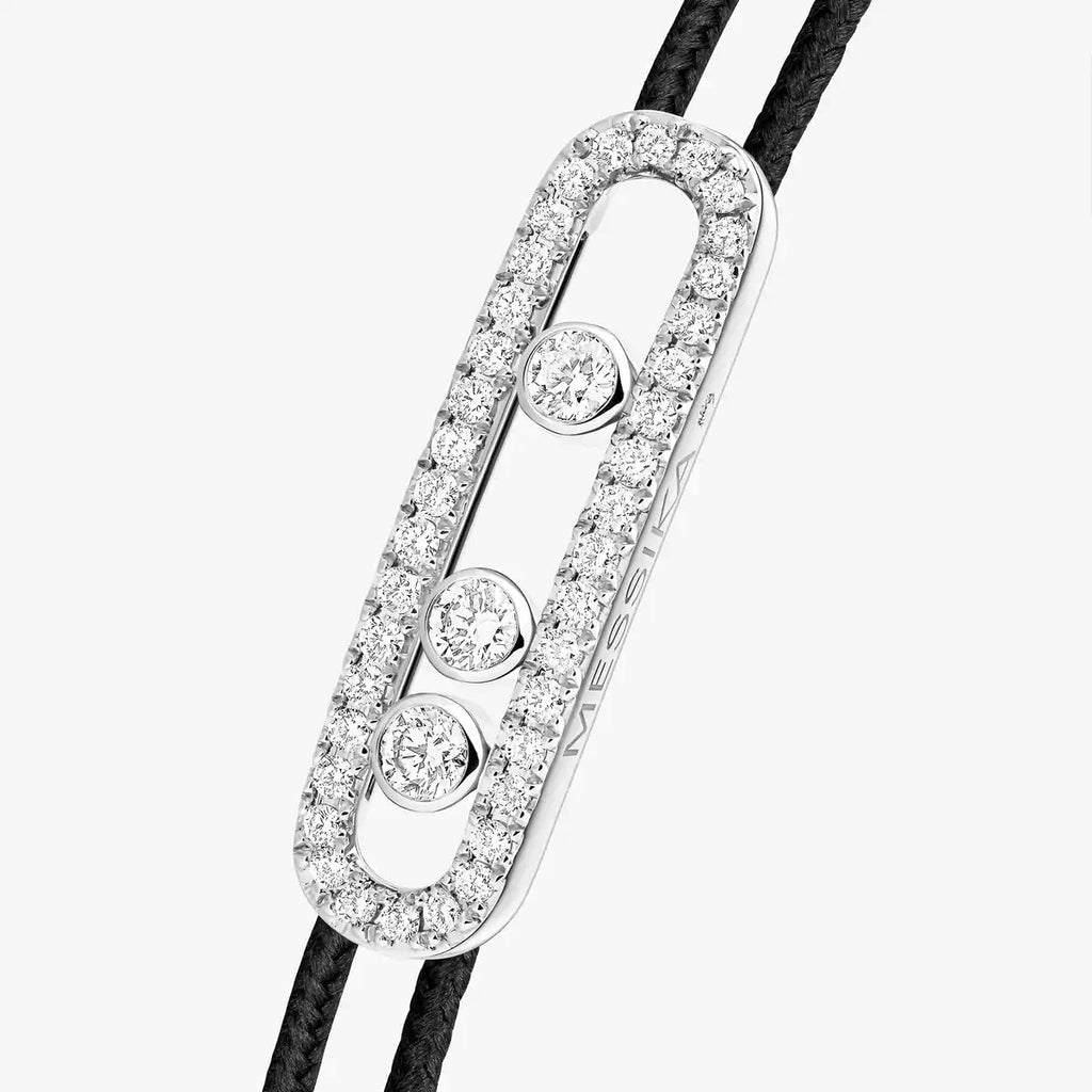 [Lumi Jewels]Messika Care(s) pink cord pav¨¦ bracelet