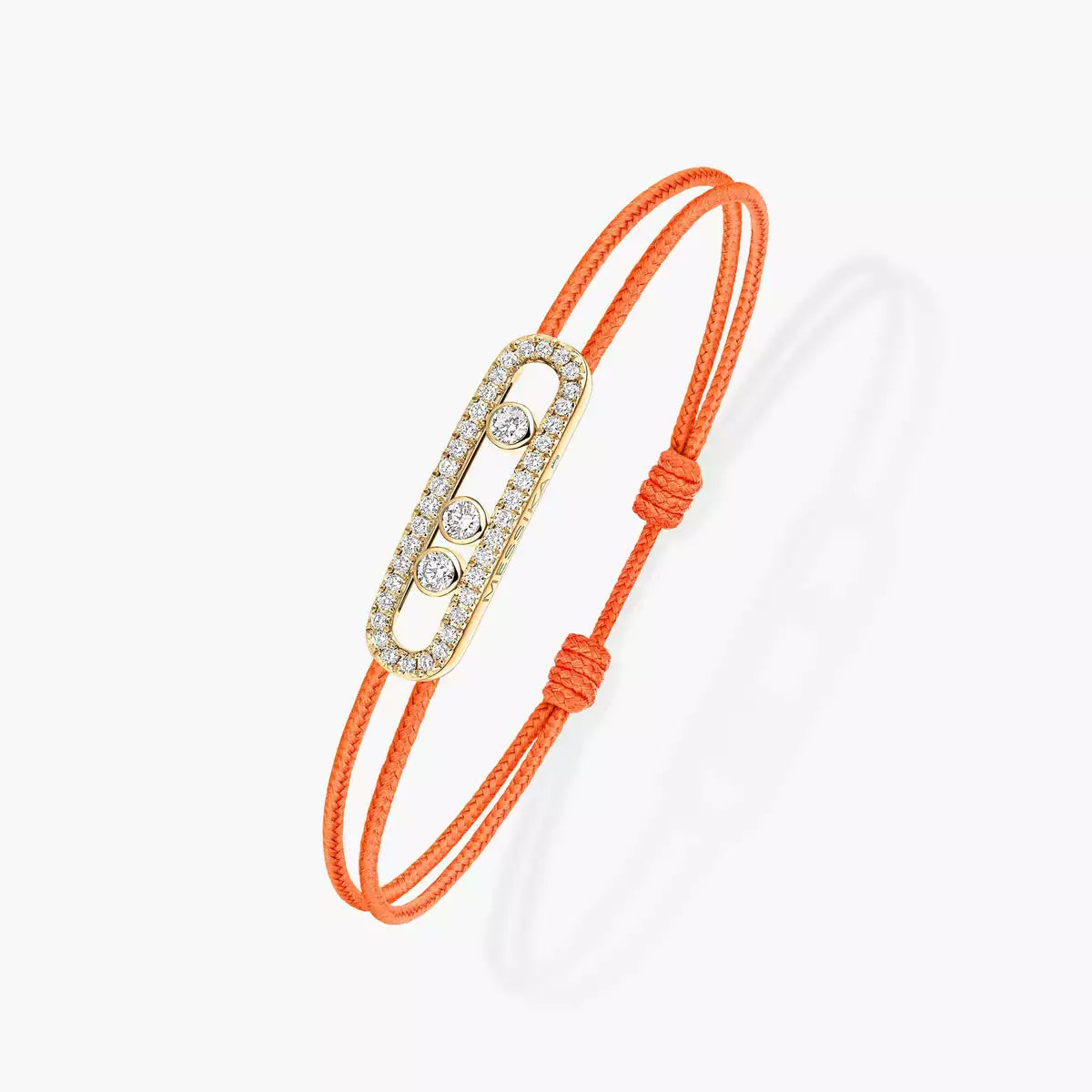[Lumi Jewels]Messika Care(s) pink cord pav¨¦ bracelet