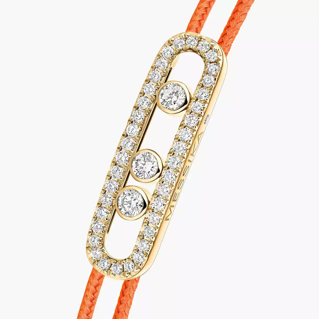 [Lumi Jewels]Messika Care(s) pink cord pav¨¦ bracelet